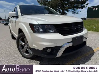 2017 Dodge Journey Crossroad AWD 7 Passenger White On Black Leather Interior • 3.6L • V6 • 7 Passeng...