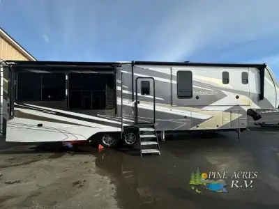 Alliance RV Paradigm fifth wheel 370FB highlights: Large Front Bath Half Bath Entry Bench/Coat Rack...