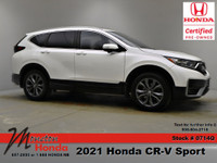 Recent Arrival! 2021 Honda CR-V Sport White AWD CVT 1.5L I4 Turbocharged DOHC 16V LEV3-ULEV50 190hp... (image 7)