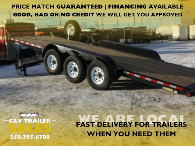 2022 CANADA TRAILERS 84 X 20' Tandem axle electric/hydraulic til in Travel Trailers & Campers in Prince George