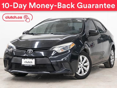 2016 Toyota Corolla LE w/ Rearview Cam, Bluetooth, A/C