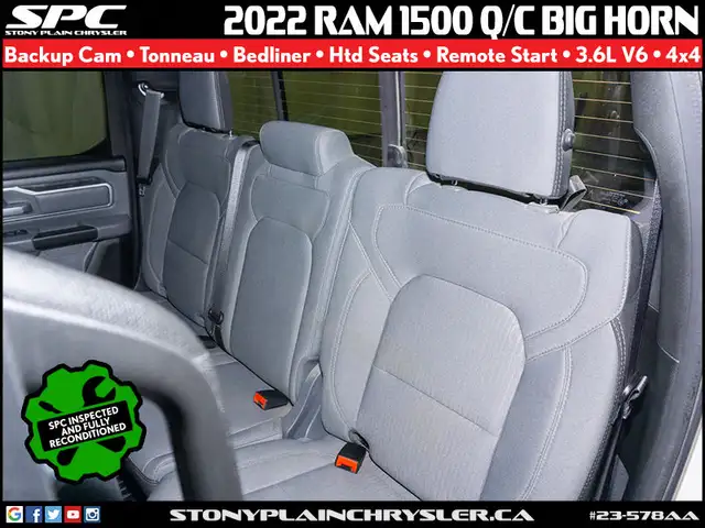 2022 RAM 1500 Big Horn 4x4 Quad Cab 6'4 in Cars & Trucks in St. Albert - Image 22