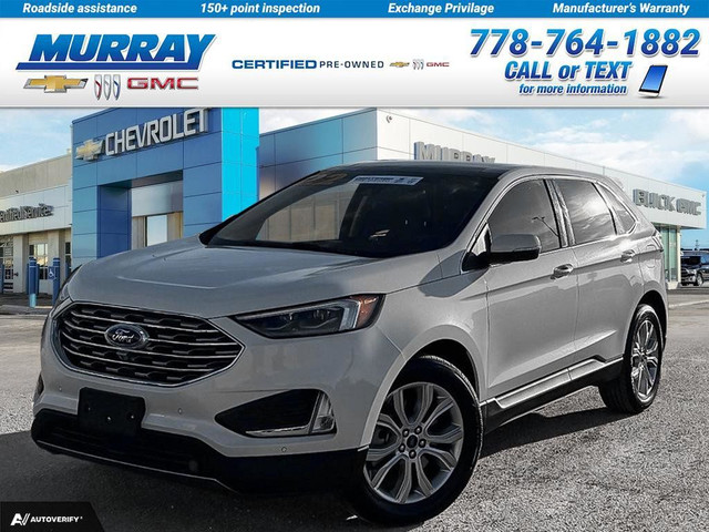 2022 Ford Edge Titanium | heated steering wheel | heated and coo in Cars & Trucks in Fort St. John