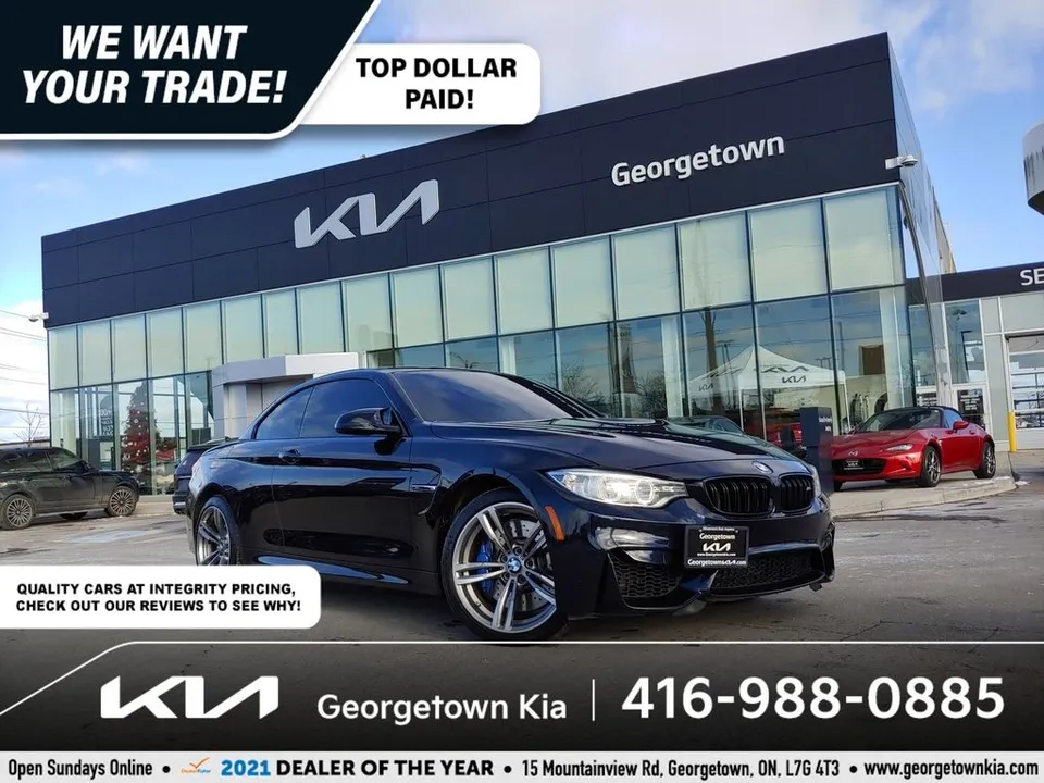 2015 BMW M4 3.0L RWD CONVERTIBLE | 6 SPD M/T | NAV | HUD