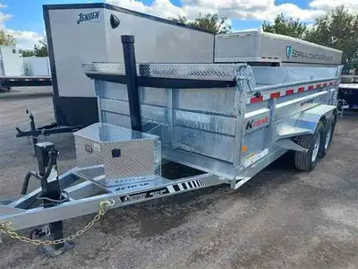 2025 K-Trail 82X12 14,000lb Pro Series Dump trailer. Small but mighty this trailer has a load capaci...