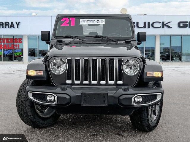 2021 Jeep Wrangler Unlimited Sahara | leather seats | bluetooth  in Cars & Trucks in Fort St. John - Image 2