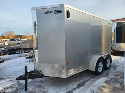 YEAR: 2025 MAKE: RAINBOW TRAILERS MODEL: EXCURSION SIZE: 6'X12'+V-NOSE AXLES: 2-3500LB SUSPENSION: L...