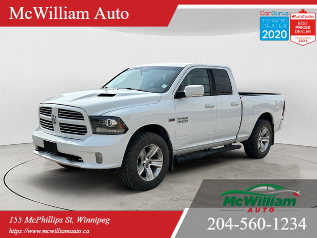 2016 Ram 1500 Sport 4x4 | HTD Seats & Wheel | Back Up Cam | in Cars & Trucks in Winnipeg