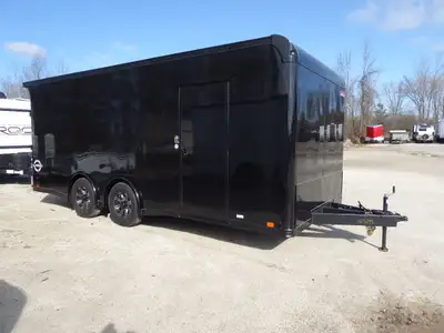 2025 United CLA 8.5×20 Black $23,495…..…..JUST PAY THE TAX … NO HIDDEN FEES Ramp Door W/ Beavertail...