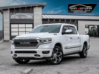 CREW CAB LIMITED! ANTI SPIN AXLE, PANO ROOF, 22" WHEELS, CLASS 4 HITCH, HUGE SCREEN, HEATED LEATHER,...