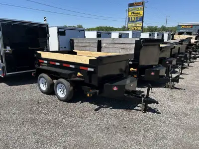 Miska 3.5 Ton Scissor Lift Dump Trailer - starting at just $6,445.00 Finance from $170.00/month OAC...