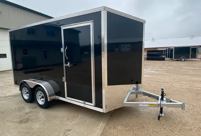 2025 New Port 2025 Galvanized 7x14 Tandem Axle Enclosed Trailer in Cargo & Utility Trailers in Guelph - Image 2