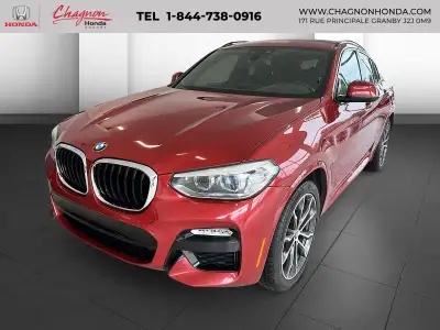 ***BMW X4 XDRIVE30i 2019, TRACTION INTÉGRALE, MOTEUR 2.0L TURBO DE 248 HP, TRANSMISSION AUTOMATIQUE,...