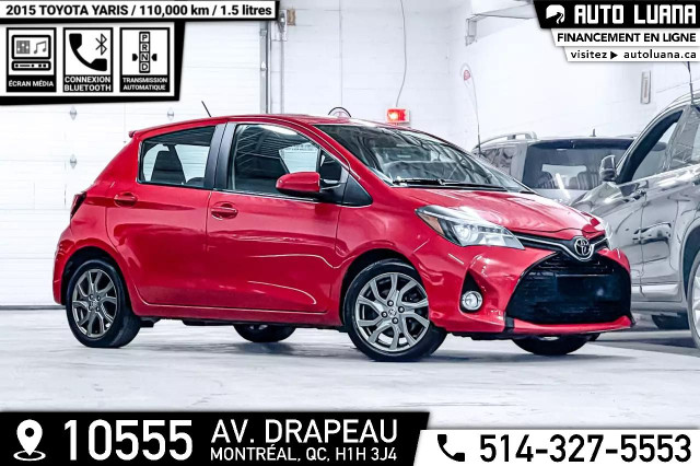 2015 TOYOTA Yaris SE AUTOMATIQUE/BLUETOOTH/MAGS/CRUISE/110,000km in Cars & Trucks in City of Montréal