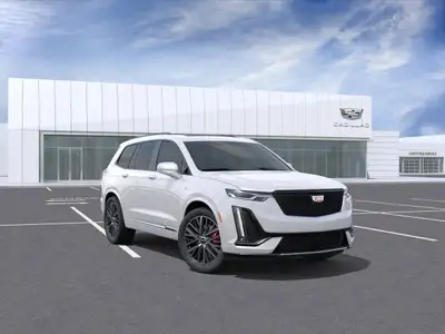 The 2025 Cadillac XT6 AWD Sport in a pristine white exterior is designed for those who appreciate a...