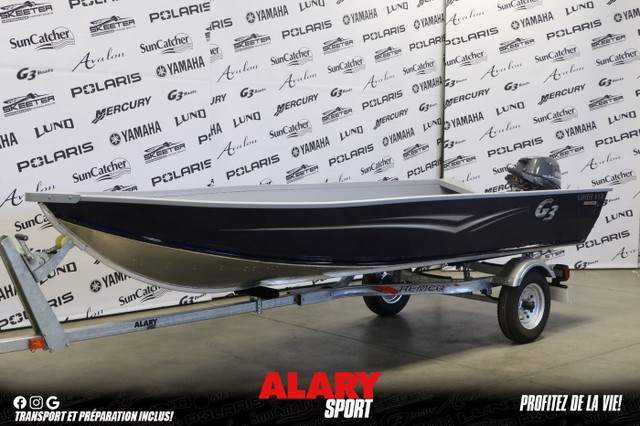 2024 G3 Boats GUIDE V14 + YAMAHA 15 HP & Remorque in Powerboats & Motorboats in Laurentides