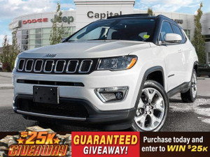 2021 Jeep Compass Limited | Full Sunroof, Pwr Frt, Fixed Rear |