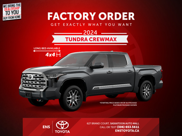 2024 Toyota Tundra CREWMAX in Cars & Trucks in Saskatoon