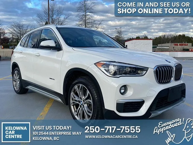 2017 BMW X1 $219B/W /w Pano Roof, Backup Camera, Heads Up Displa