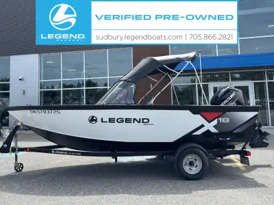 2018 | Legend | X18 $43,999 - plus any applicable taxes 2018 Mercury 90 ELPT EFI 4S CT (199.7 Hours)...