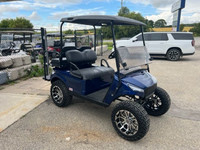 2016 EZGO TXT 48V Storm Lifted Custom Seats golf cart