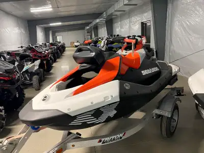 2024 SEA-DOO SPARK TRIXX 1UP PERSONAL WATERCRAFT WITH AUDIO STOCK #A064936 90HP ROTAX ACE ENGINE SPA...