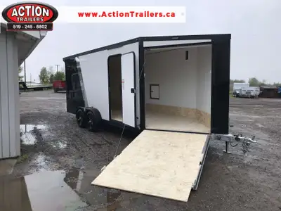 LEGACY 7' x 23' DRIVE-IN/DRIVE-OUT MULTI-SPORT TRAILER! This great aluminum trailer is perfect for s...