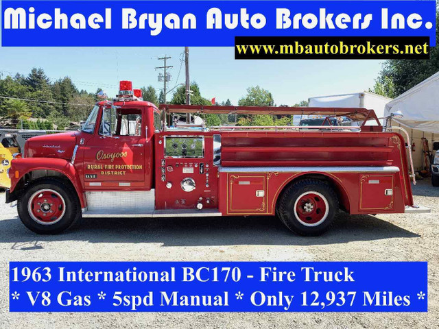 1963 INTERNATIONAL BC170 - FIRETRUCK *PRICED BELOW COST* in Heavy Trucks in Burnaby/New Westminster