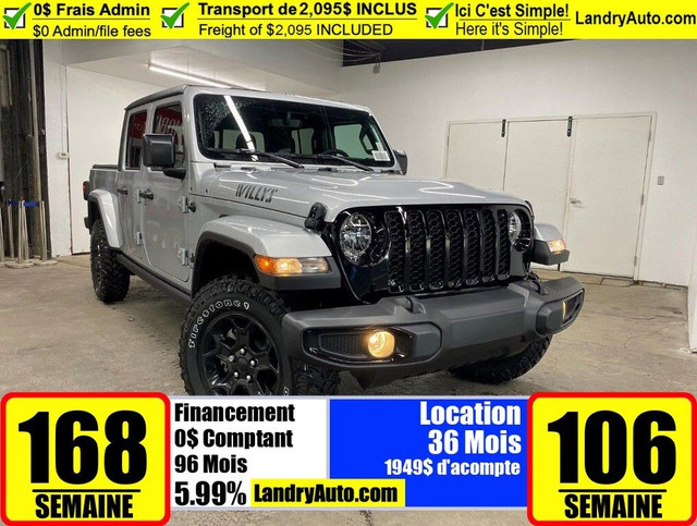2023 Jeep Gladiator WILLYS in Cars & Trucks in Laval / North Shore