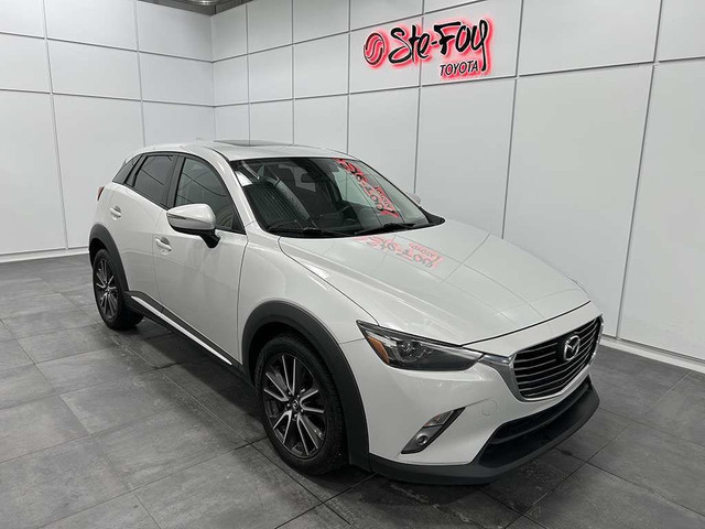 2017 Mazda CX-3 GT AWD - TOIT OUVRANT - INT. CUIR NOIR/ROUGE MAG in Cars & Trucks in Québec City