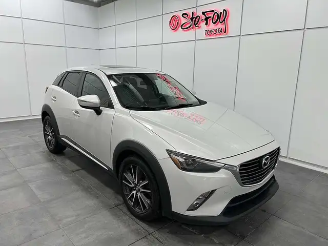 2017 Mazda CX-3 GT AWD - TOIT OUVRANT - INT. CUIR NOIR/ROUGE MAG in Cars & Trucks in Québec City - Image 2