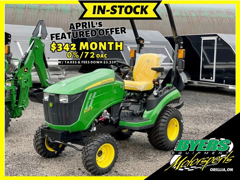 2024 John Deere 1025R Compact Tractor Financed Farming Equipment