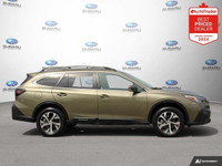 New Price! Odometer is 36675 kilometers below market average! Green Metallic 2022 Subaru Outback Lim... (image 4)