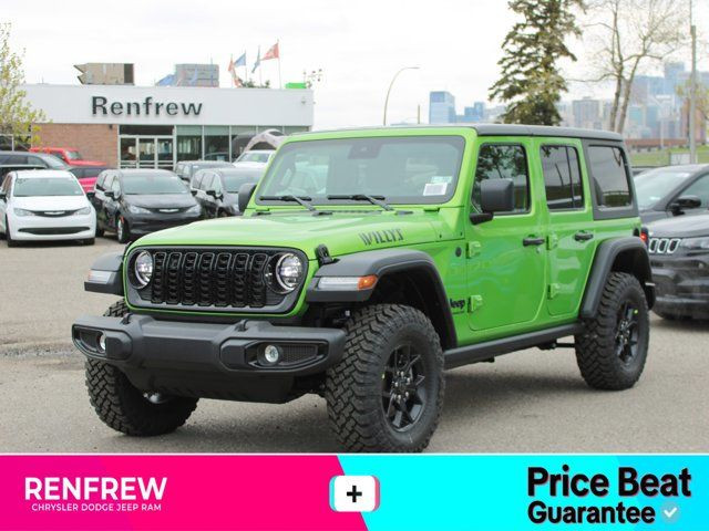 2025 Jeep Wrangler Willys 4x4, Rear Locker, Rock Rails, 12 Inch in Cars & Trucks in Calgary