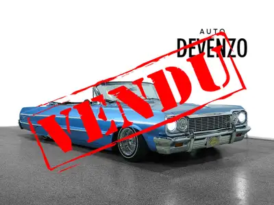 VENDU!!! 1964 Chevrolet Impala Convertible, V8 283, Air suspension, Vintage Digital Cluster, Brand n...