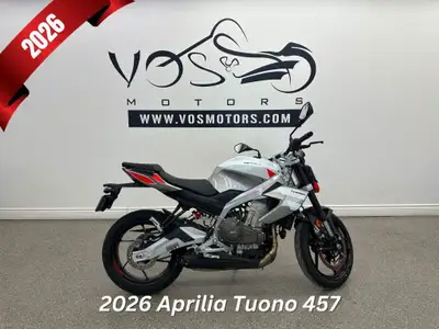 -No Payments for 1 Year 2026 Aprilia Tuono 457 Naked Twin with Racing DNA! ?? The all-new Tuono 457...