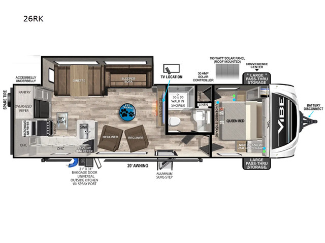 2024 Forest River RV Vibe 26RK in Travel Trailers & Campers in Saint John - Image 2