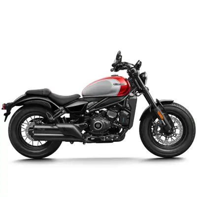 CFMOTO 450CL-C 2025 Un siège solo un réservoir avec style des phares ronds et un échappement double...
