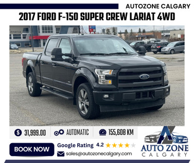 2017 Ford F-150 Super Crew Lariat 4WD | $322.00/bi-weekly