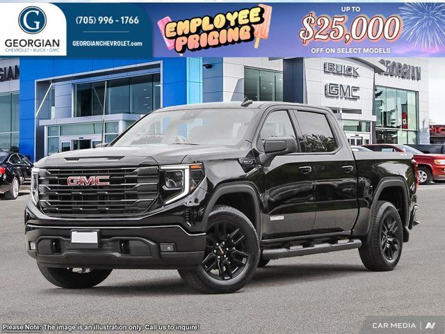 2025 GMC Sierra 1500 Elevation- Remote Start - Elevation Black in Cars & Trucks in Barrie