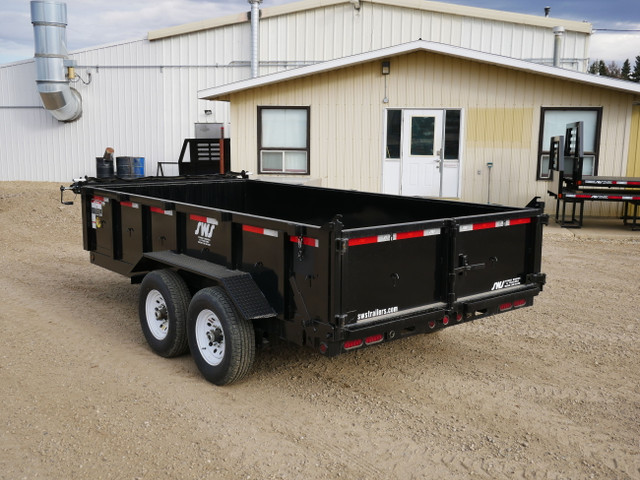 2024 SWS 7 x 14' Hydraulic Dump Trailer (2) 7K Axles in Cargo & Utility Trailers in Grande Prairie - Image 2