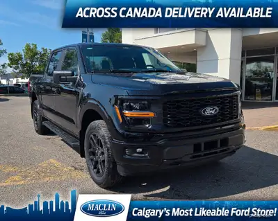 This brand new AGATE BLACK METALLIC 2025 FORD F-150 STX is powered by a 2.7L ECOBOOST ENGINE THAT'S...