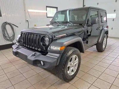 JEEP WRANGLER 2 PORTES 2022 AUTOMATIQUE GROUPE ÉLECTRIQUE MOTEUR 2.0 LITRES TURBO BANC CHAUFFANT ET...