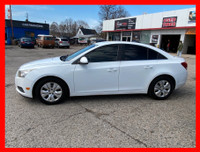 2014 CHEVROLET CRUZE LT CARFAX VERIFIED, CLEAN TITLE 161,000KM AUTOMATIC TRANSMISSION WHITE EXTERIOR... (image 2)