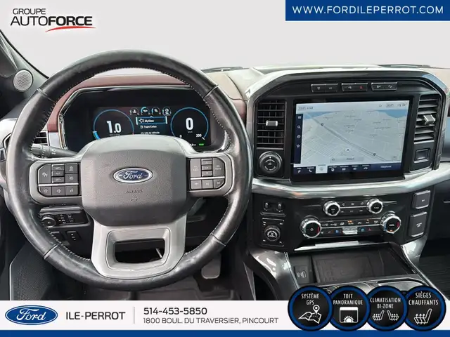 2022 Ford F-150 LARIAT 4X4, CUIR, TOIT PANORAMIQUE in Cars & Trucks in City of Montréal - Image 10