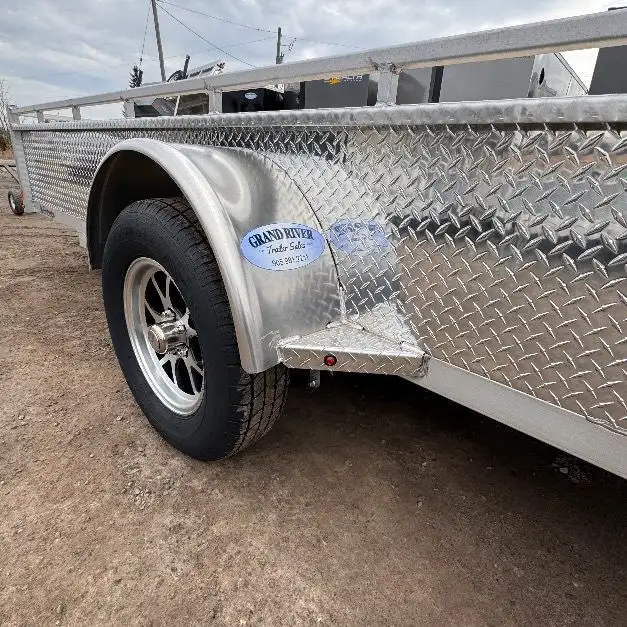 Aluminum 6x10 byfold ramp Single Axle Utility cargo Trailer in Cargo & Utility Trailers in Brantford - Image 10