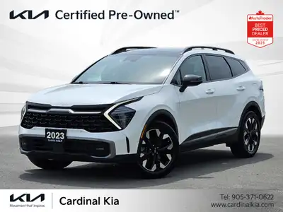 Recent Arrival! AWD. Snow White Pearl 2023 Kia Sportage X-Line Limited AWD 8-Speed Automatic I4 Fami...