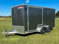 New 7x14 Enclosed Cargo Trailer Side opening for side by Side do