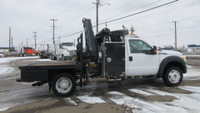 2014 FORD F-550 REG CAB WITH HIAB 077 BOOM CRANE & VMAC COMPORESSOR... AMVIC Licenced.. Financing is... (image 4)