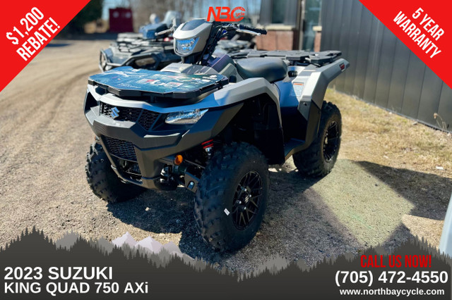 2023 Suzuki KingQuad 750XPZ SE in ATVs in North Bay
